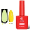 15ml Glow in the Dark Top Coat, Luminous Effect Functional Soak Off Gel Nail Polish for Home Salon Nail Art Manicure Pedicure 1