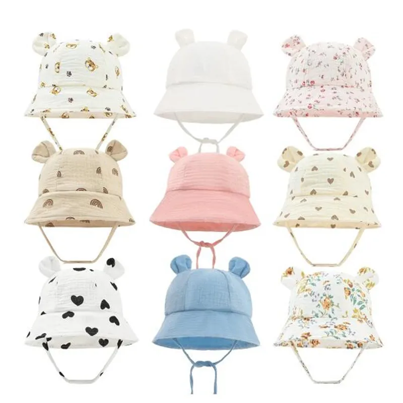 

Baby Boy Girls Bucket Hat Fisherman Hats Toddler Panama Sun Cap