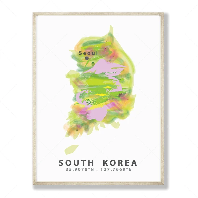 Asia Map Prints