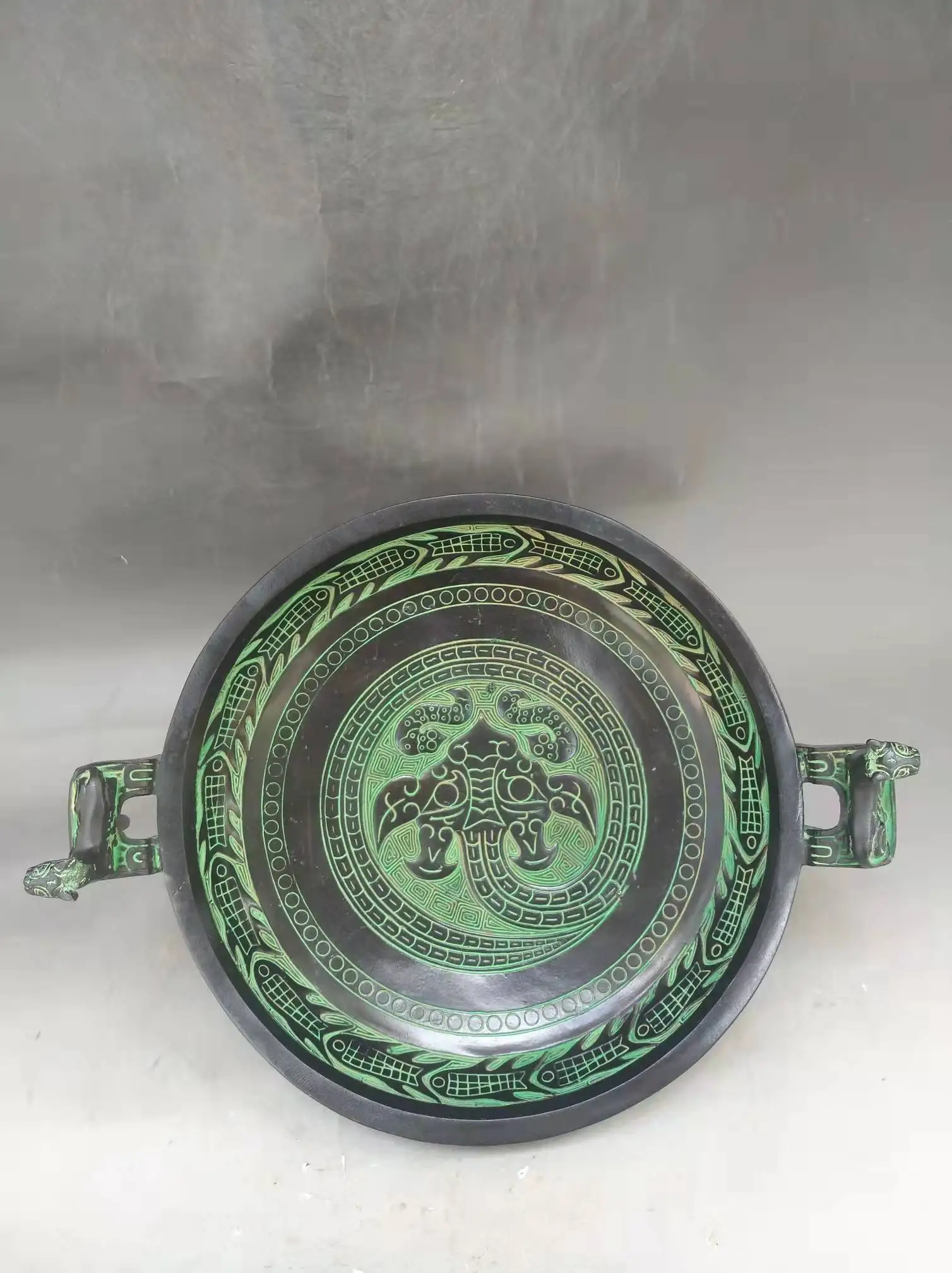 

Антикварная бронзовая фотография Han Dyansty, ручная резьба, украшение, коллекция и украшение, бесплатная доставка