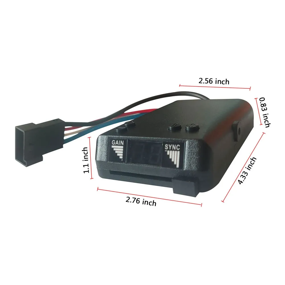Trailer Brake Controller 8507111 Electric Time Delay Trailer Brake Controller Replace Brakeman IV Digital Brake Control for 1 to 4 Axle Trailers (Timed)
