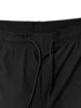 Men's solid color shorts, with zipper pockets, casual elastic drawstring shorts with a loose waist and high elasticity, suitable 5
