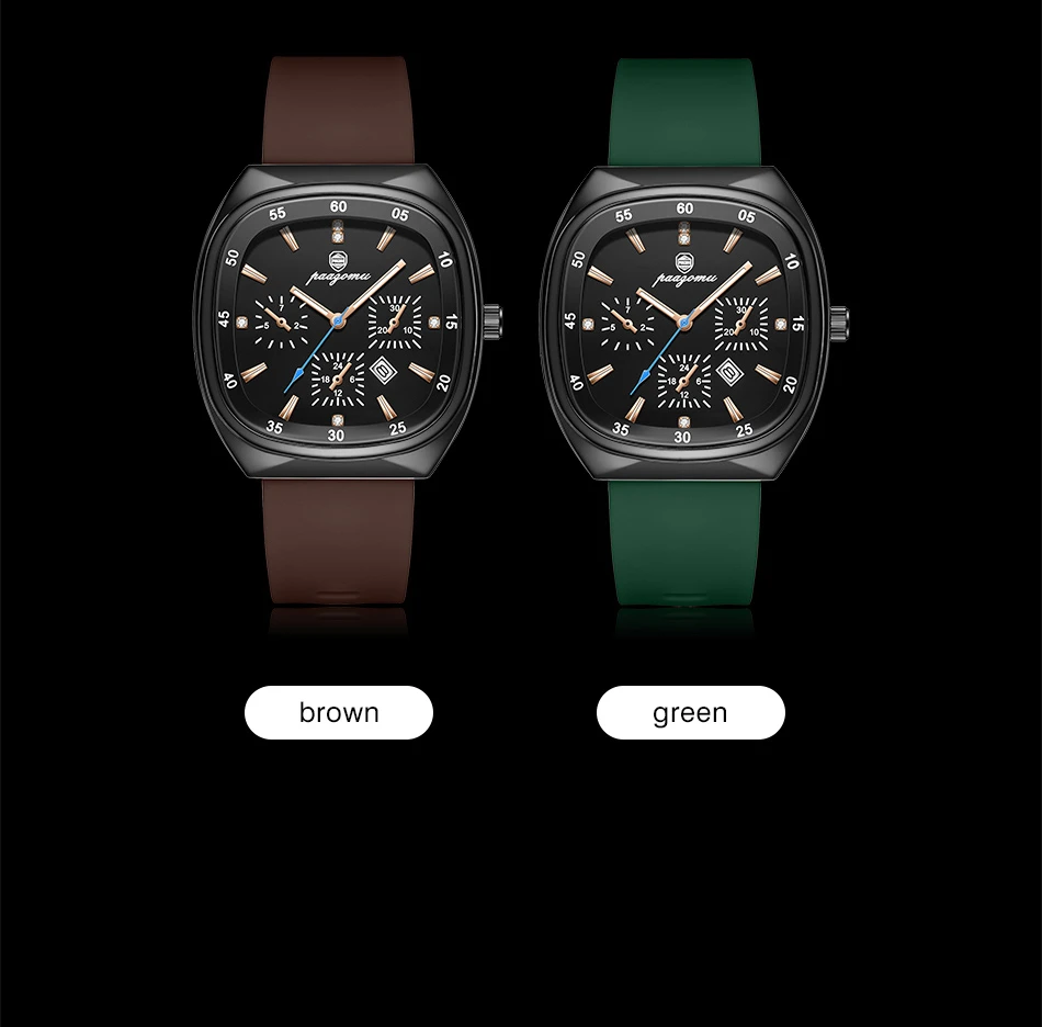 Minimalist Women's Quartz Watch Large Dial With Silicone Strap_voghion.com