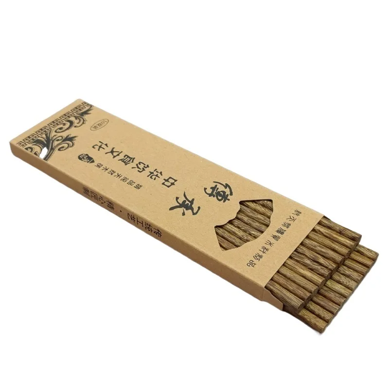 10Pairs Wooden Chopsticks Wood Chopsticks box