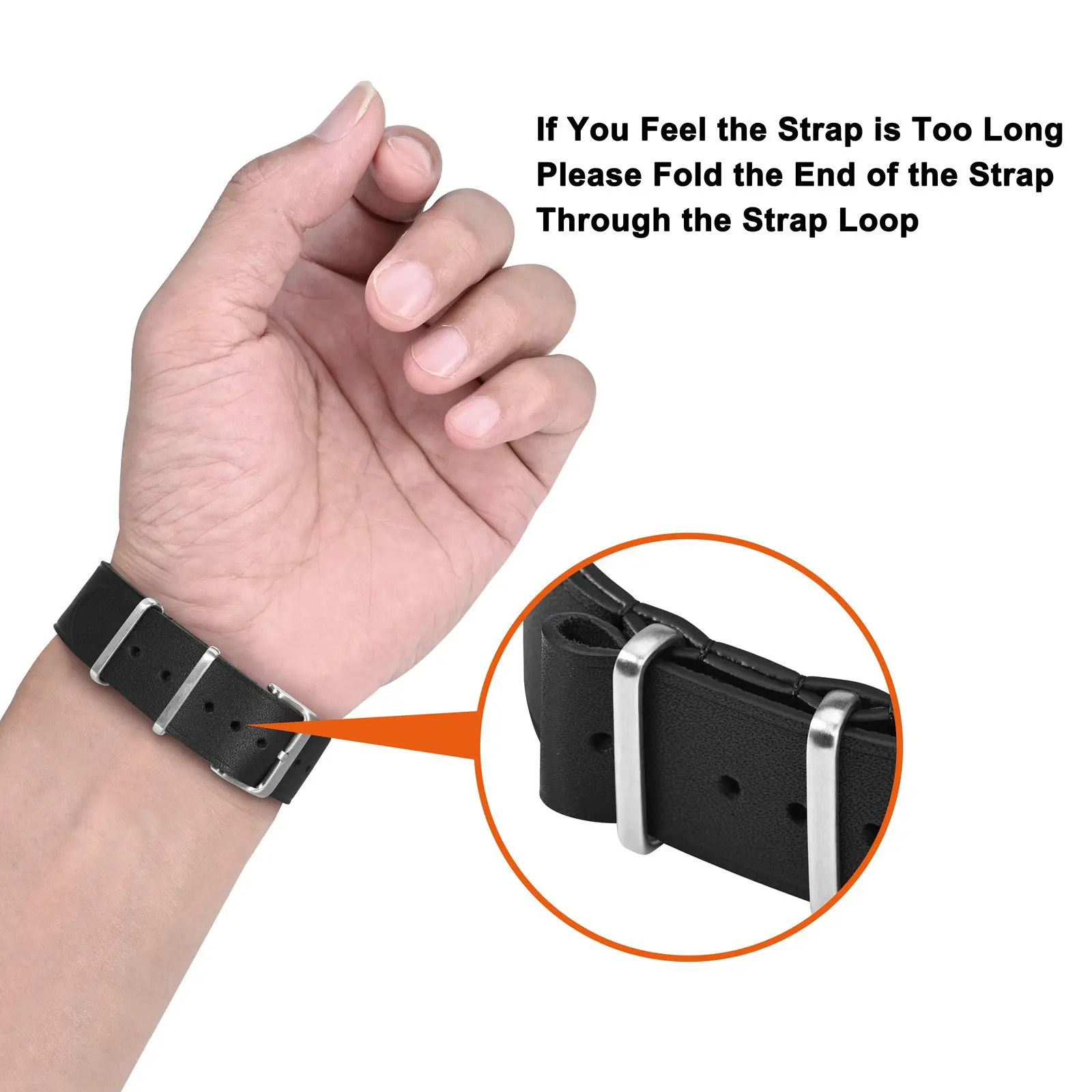 ANNEFIT 가죽 시계 밴드,  송아지 가죽 원피스 밀리터리 시계 스트랩, 남녀공용, 18mm, 20mm, 22mm