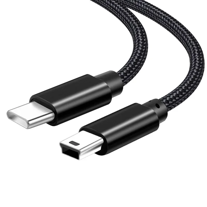 Enhanced USB Type-C to Mini USB Adapter Cable for Charging and Data Transfer