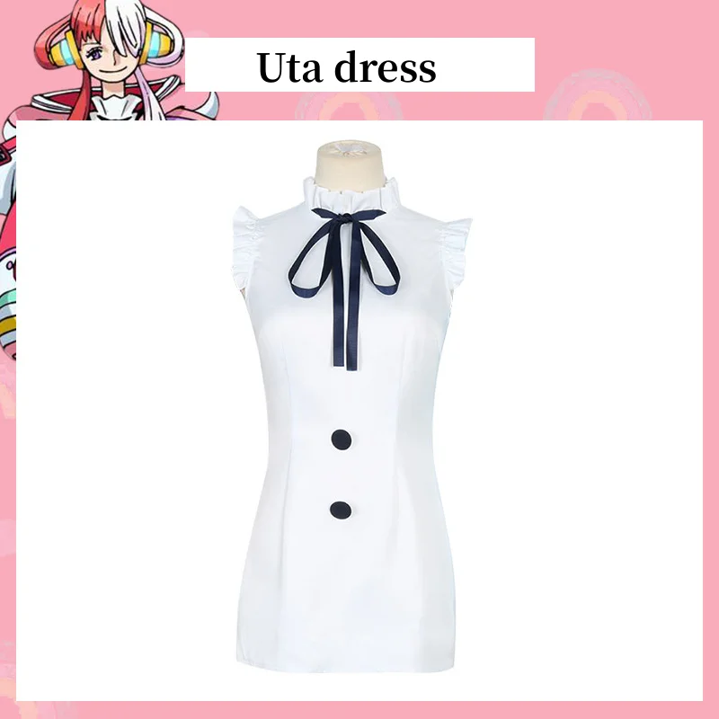 thumbnail image 1 of Ropa de cosplay de One Piece Uta, versión teatral, película, hija roja de Red Shanks, accesorios, disfraz, peluca, alas, juguete para niños y adultos, regalo, 1 of 5