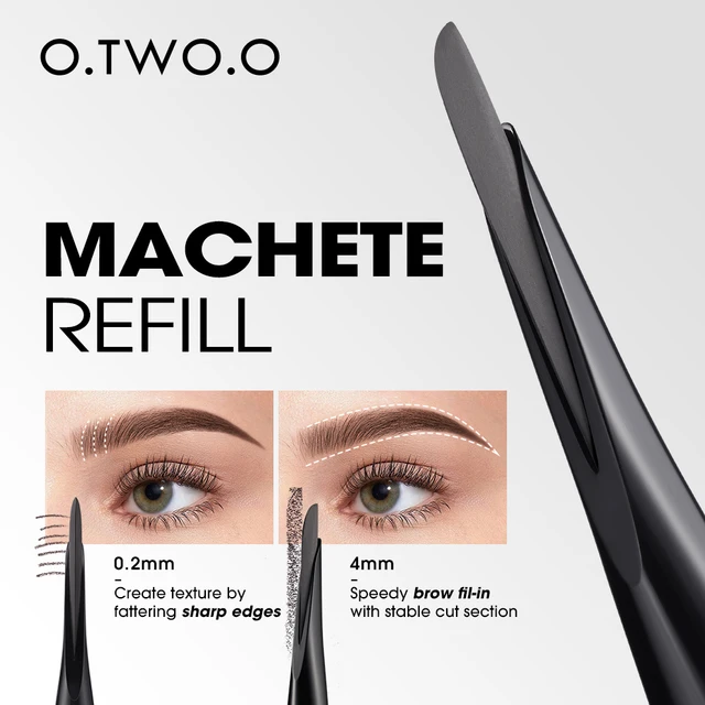 O.TWO.O Eyebrow Pencil Brow Pen Machete Waterproof Natural Long-Lasting Smooth Fill Fluff Blendable Enhancers Brow Pencil Makeup