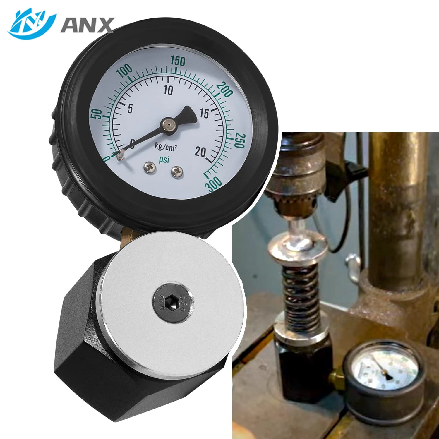 ANX 0-300 PSI Mini Valve Spring Tester OEM 66835 Universal Spring Tester Sensor Presion Aire Acondicionado for Chevrolet S10