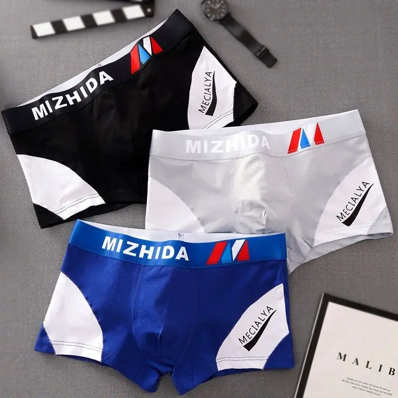 Cotton Underpants Briefs Man Bulge Penis Pouch Underwear Elastic Big Cock Boxers Gay U-Convex Dick Boxers Enhance Sexy Lingerie