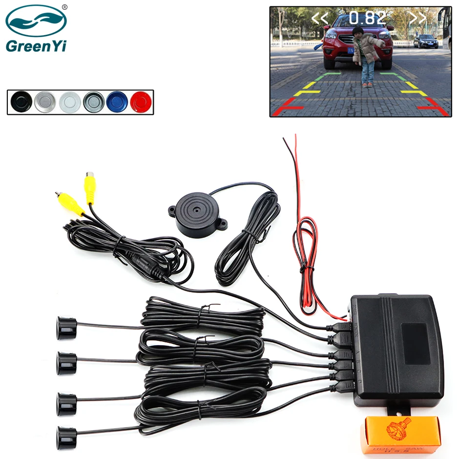 Enhanced Car Video Parking Sensor with Auto Monitor and Digital Display