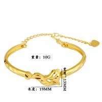 Bracelet Open Fox confortable et doux pour la peau pour femme en or 24 carats AU999 |   Lisse et poli, sans pression, confortable toute la journée 6