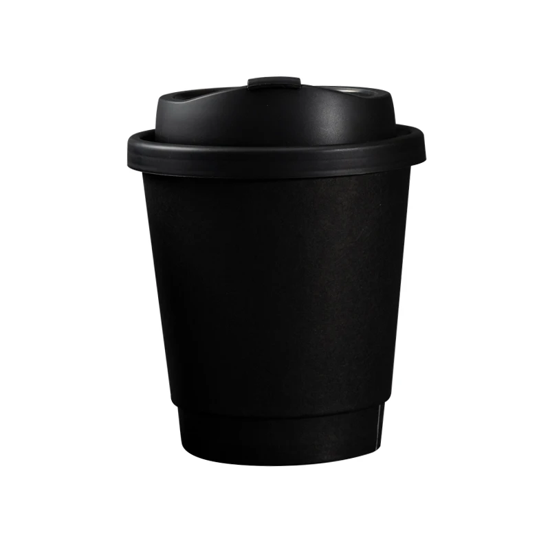 50pcs-pack-Disposable-Matte-Black-Coffee-Paper-Cup-Hot-Drinking-Cup ...