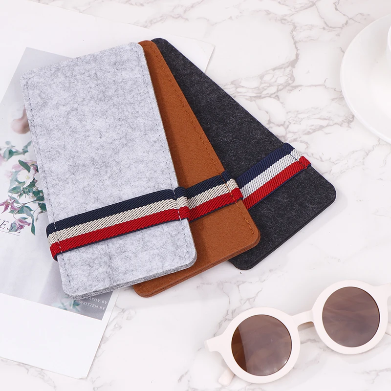 

Фетровая сумка для хранения солнцезащитных очков, портативный фетровый футляр для очков, аксессуары для дальнозорких линз унисекс