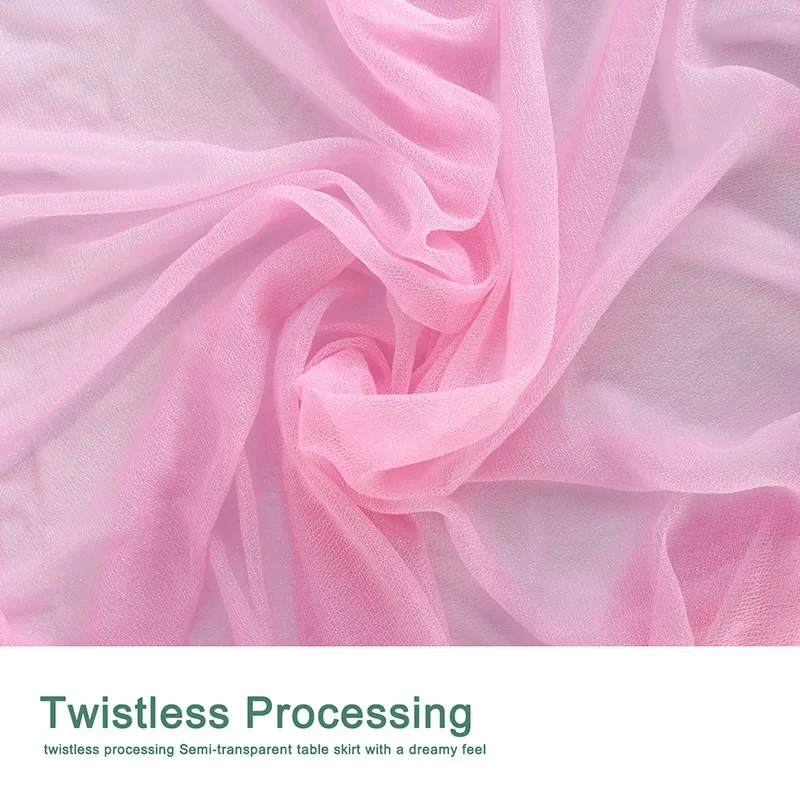 White Pink Tulle Table Skirts for Wedding Kids Birthday Party Tableware Tablecloth Table Skirts Tutu for Party 6/9/14 FT