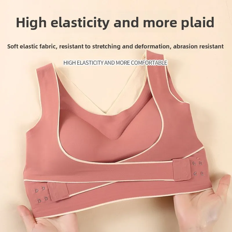 2026 Women Seamless Summer Thin Sports Bra Push Up Wireless Anti-Sagging Side Support Beauty Back Vest Lingerie 3
