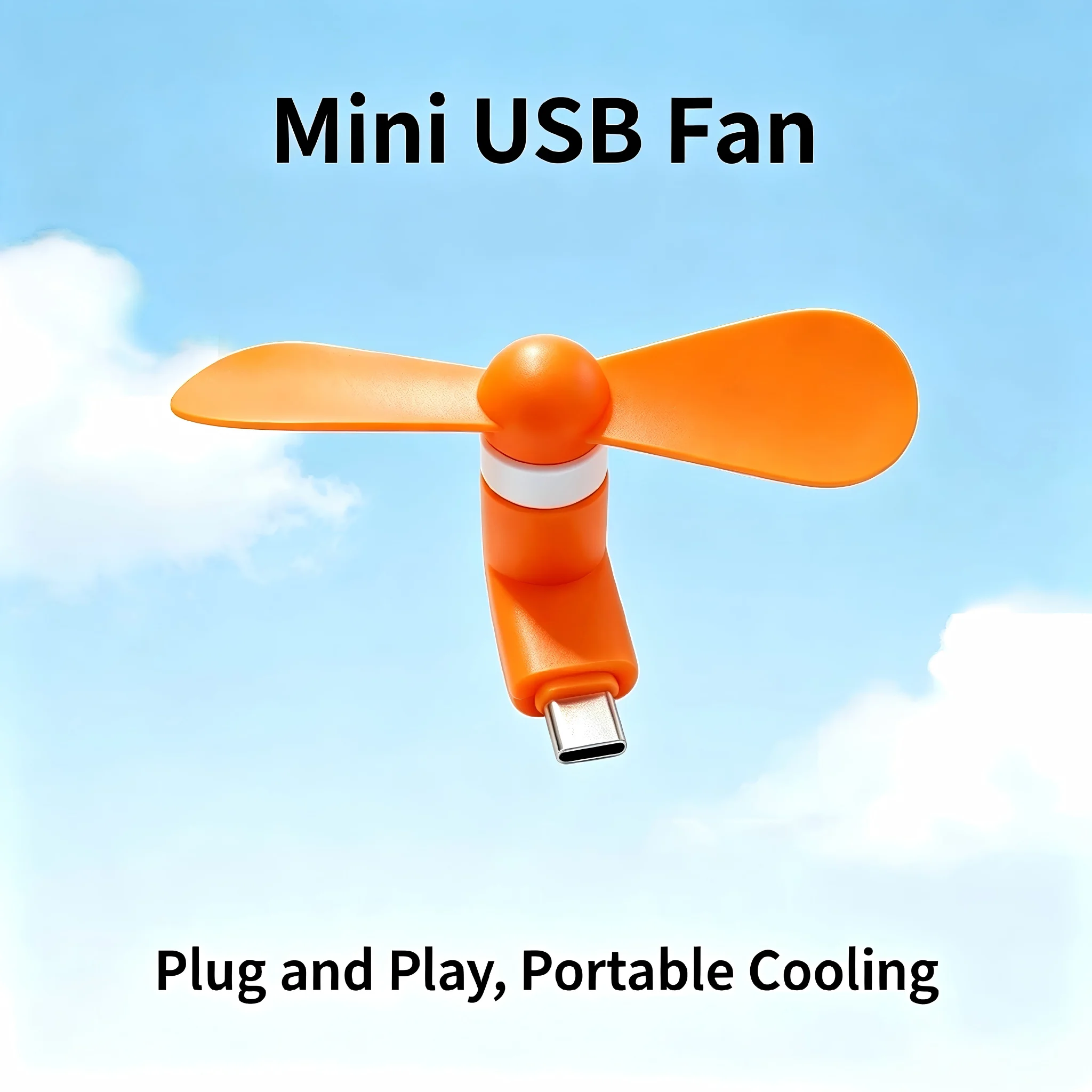 Colorful Mini Portable Phone Fan with Multiple Shades
