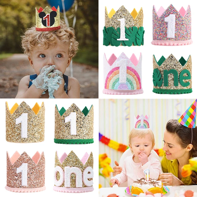 Baby Birthday Crown 1 Year Boy - Sombreros De Fiesta - AliExpress