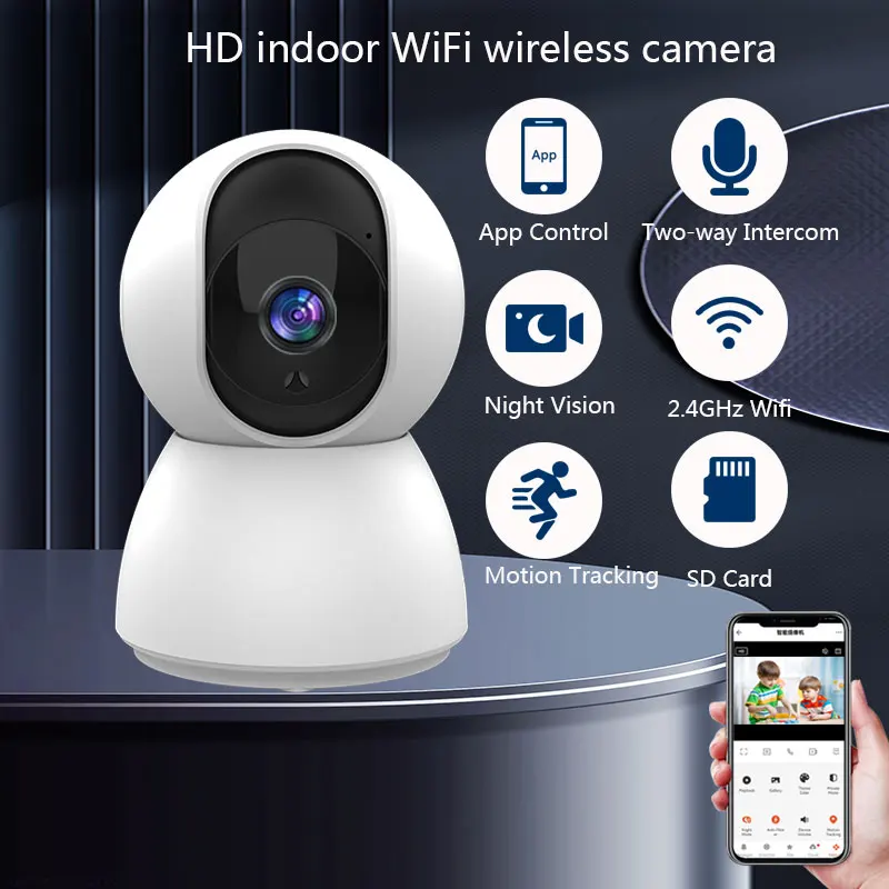 Tuya Smart Life App 2K Full HD 4MP IP Camera  Indoor Auto Tracking Wireless Security Home Surveillance Alerts Baby Monitor CCTV