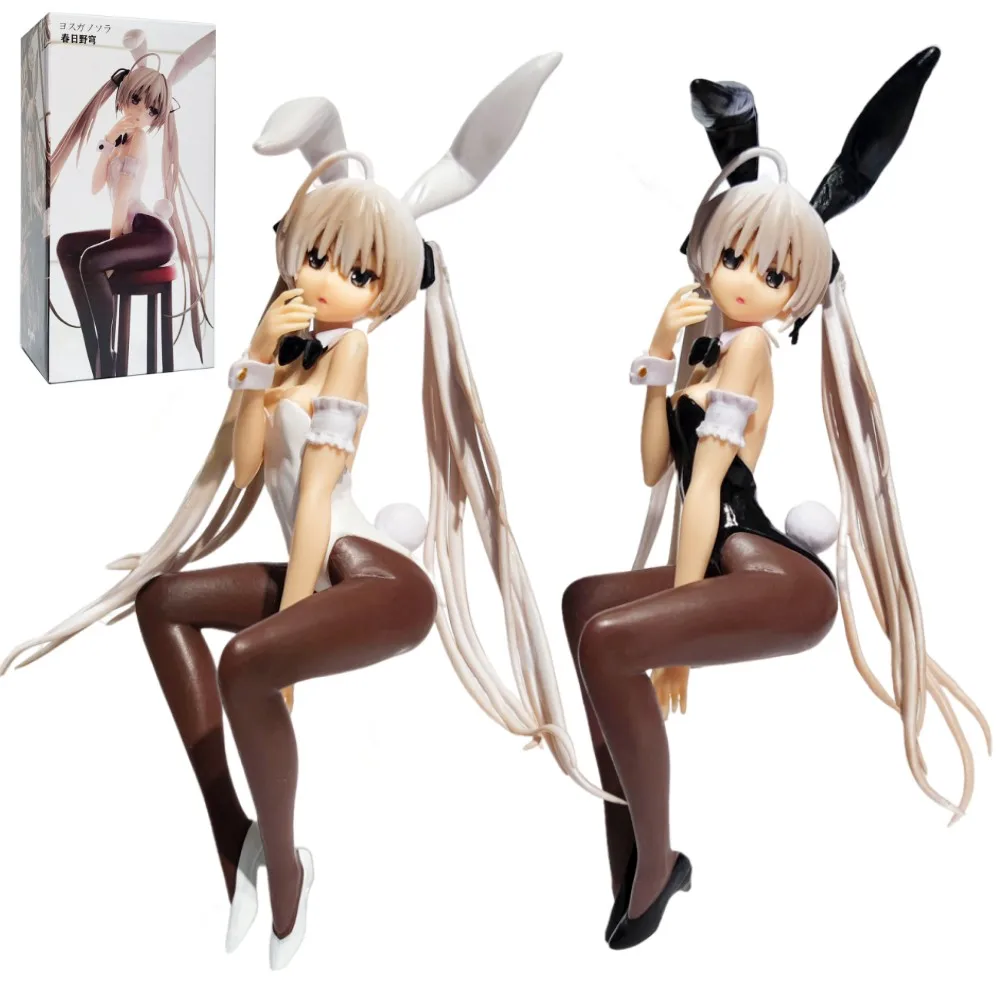 

New 14cm Yosuga no Sora Anime Figure Kasugano Sora Sexy Bunny Girl Model Host Computer Chassis Decor Car Ornaments Toy have box