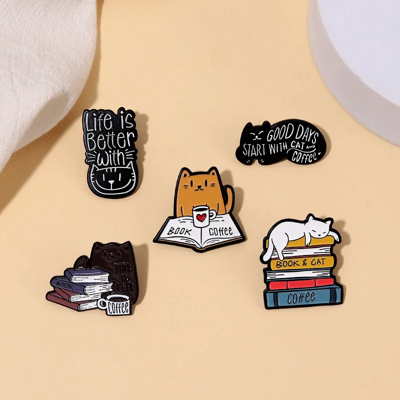 Reading Enamel Pin Book Badges Clothes Bag Lapel Pin Brooches Jewelry Gifts  for Students - AliExpress