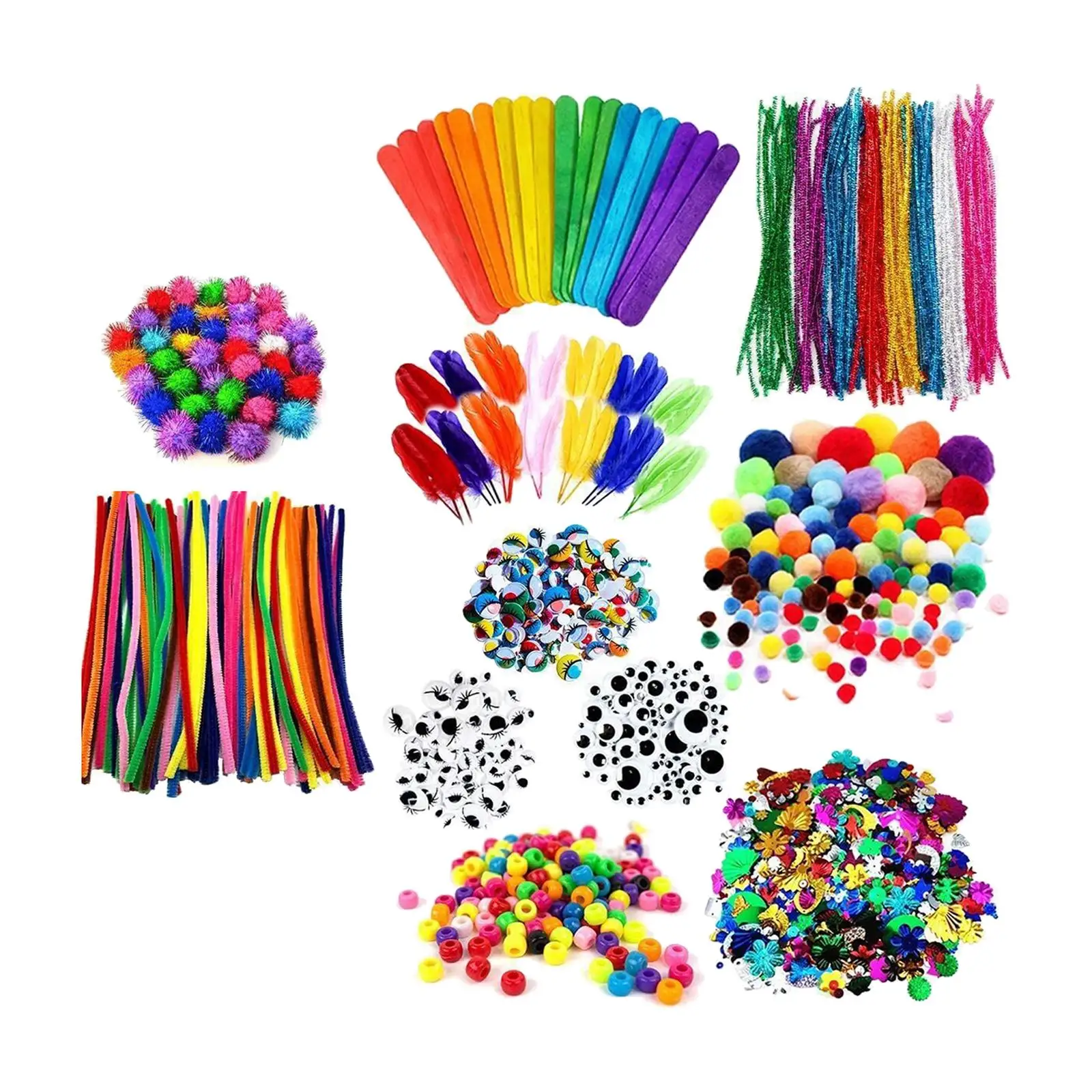 

Crafts for Kids Ages 4-8 Age 4-6, 8-12 Boys Girls Toddler Craft Materials Set DIY School Supplies for School Crafting Project