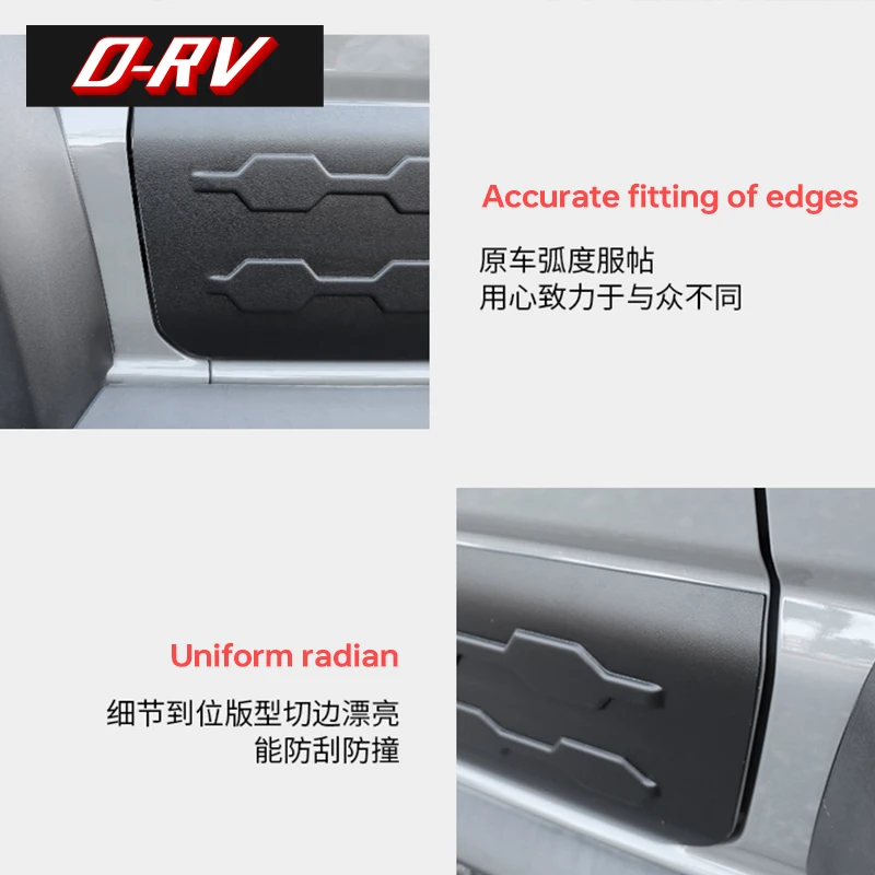 2PCS Car door guard Body Exterior Side Door Anti-scratch Guard Plate Protecte Cover For Suzuki Jimny 2019  2023 Accessoriess