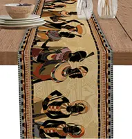 African-Inspired Table Runner – Tribal Art Print
