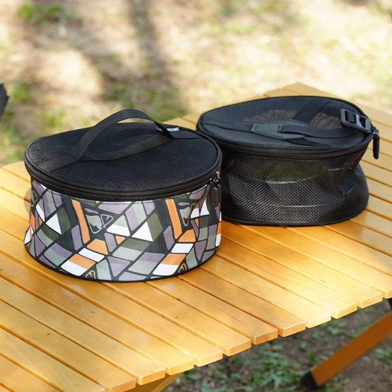 Outdoor Hiking Plate Dish Bowl Storage Bag BBQ Dinnerware Organizers for Picnics