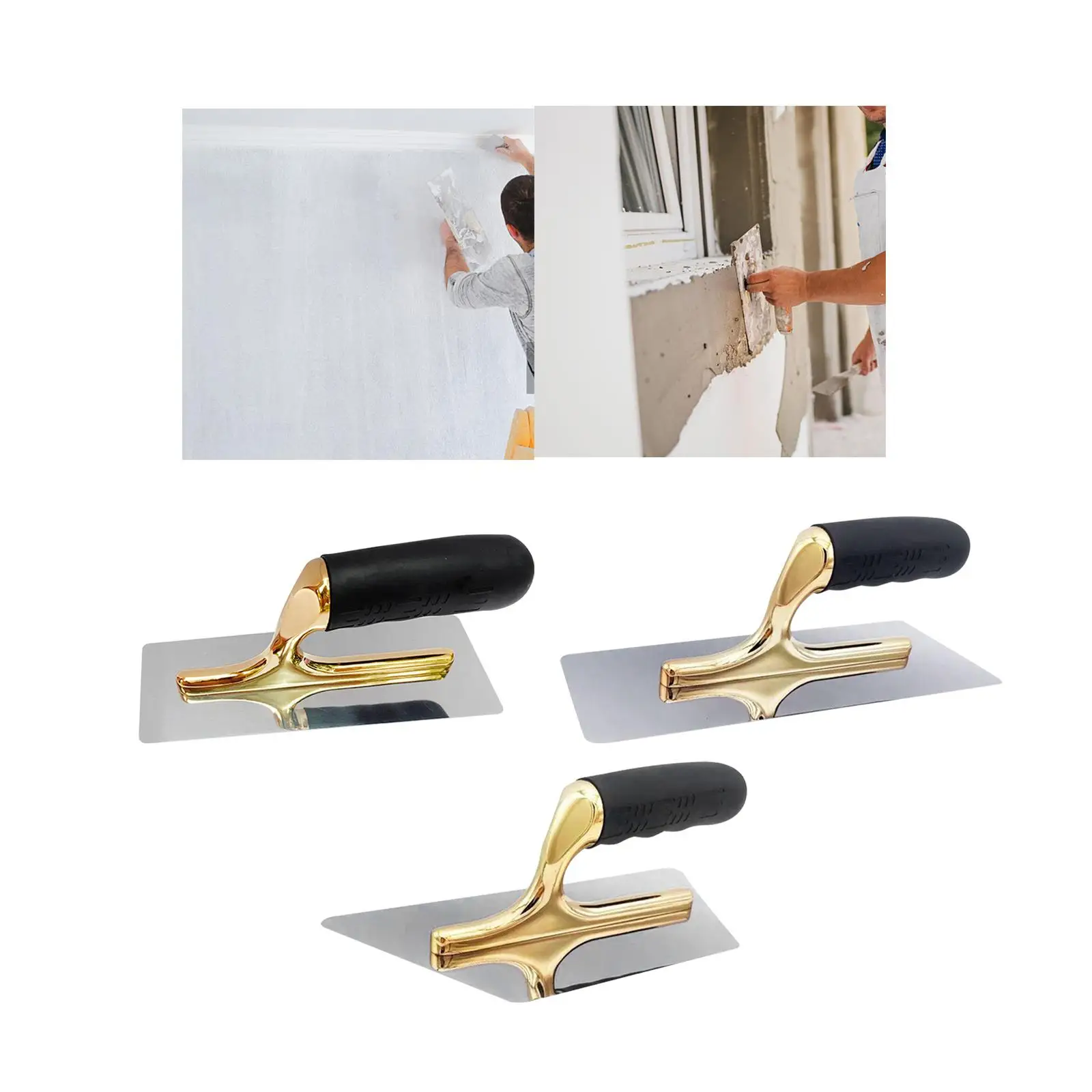 Plastering Trowel Normal Polish Stainless Steel Putty Paint Filling Spatula for Cement Wall Decoration Wall Construction Stucco 4