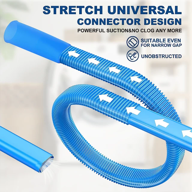 1pcs Upgraded Dryer Vent Cleaner Kit: Universal Vacuum Hose Attachment for Lint Removal Fits All Vacuums Deep Cleaning Brush for 1