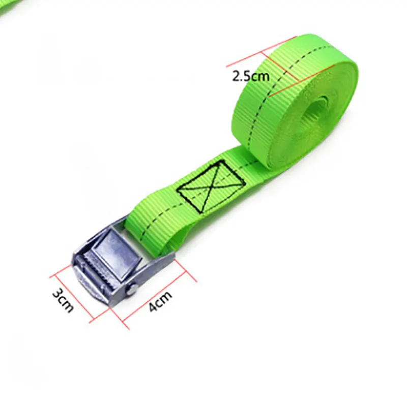 motorcycle bike Strong Buckle Tie Down Belt cargo straps With Metal Buckle Tow for Luggage Bag Rope Ratchet Belt cargo straps cargo tie down strap tie down straps lashing strap