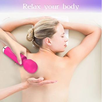 20 Modes Dildo Erotic Toys for Adult 18 Mini Powerful Vibrator AV Magic Wand Vibrators Sex Toys for Woman Clitoris Stimulator 5
