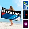 S-Suzuki logo Microfiber Blanket Quick Drying Beach Towels Oversized Printing Super Absorbent Pool Towel Blanket 1