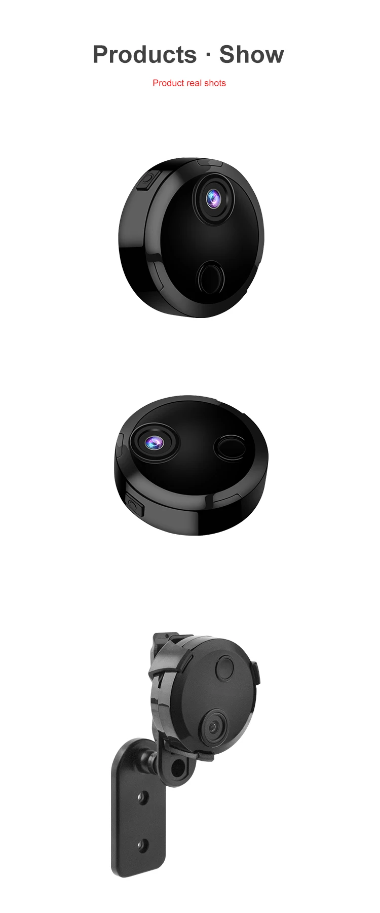 Mini Camera 1080P/2K Night Vision Smart Home Surveillance Cameras with