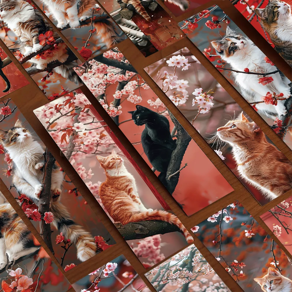 Palace Museum and Cat Bookmarks 30pcs for Reading Student Supplies Gift