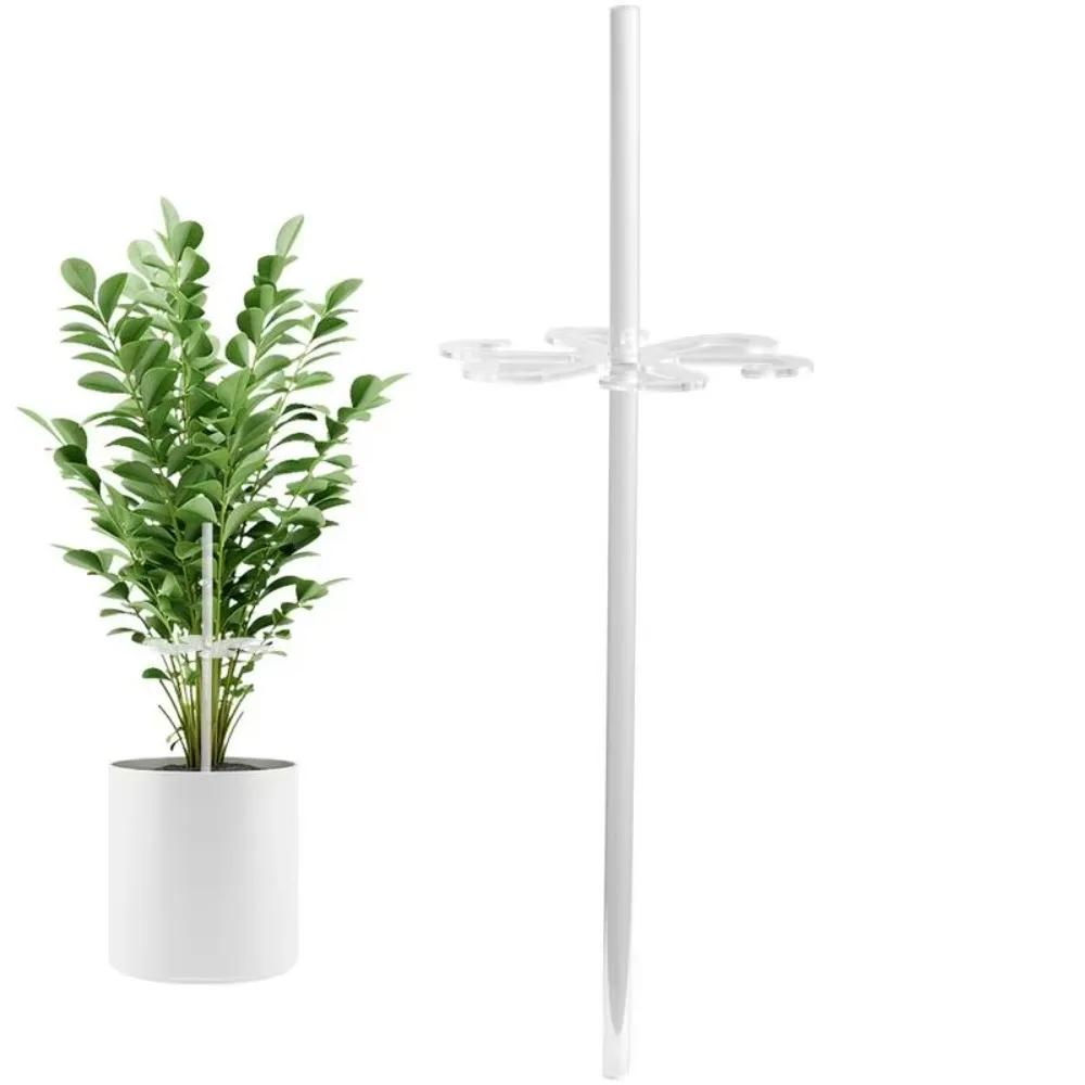 5PCS Clear Plant Stem Support Acrylic Garden Tools Plant Support Hook Stem Organizer Reusable Gardening Supplies