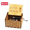 1pcs New Healing Soul Wooden Hand Music Box diy Creative Classical Music box Colored Music Box Merry Christmas 1