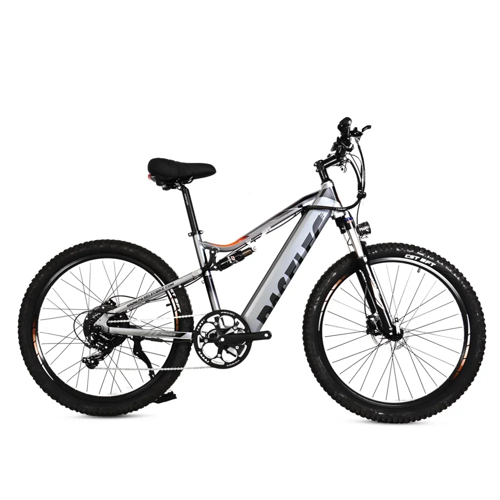 New Arrvals Paselec GS9 Electric Bike for Adults 48V 500w Ebike 27.5in Full Suspension Mountain Bike EMTB bicycles