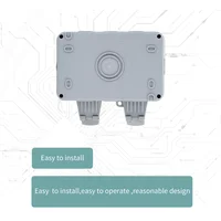 เต้ารับติดผนังกลางแจ้งกันน้ำมาตรฐาน IP66 ของสหราชอาณาจักร พร้อมสวิตช์ สำหรับบ้านและสวน รองรับปลั๊กขนาดใหญ่ แบบสองช่อง 6