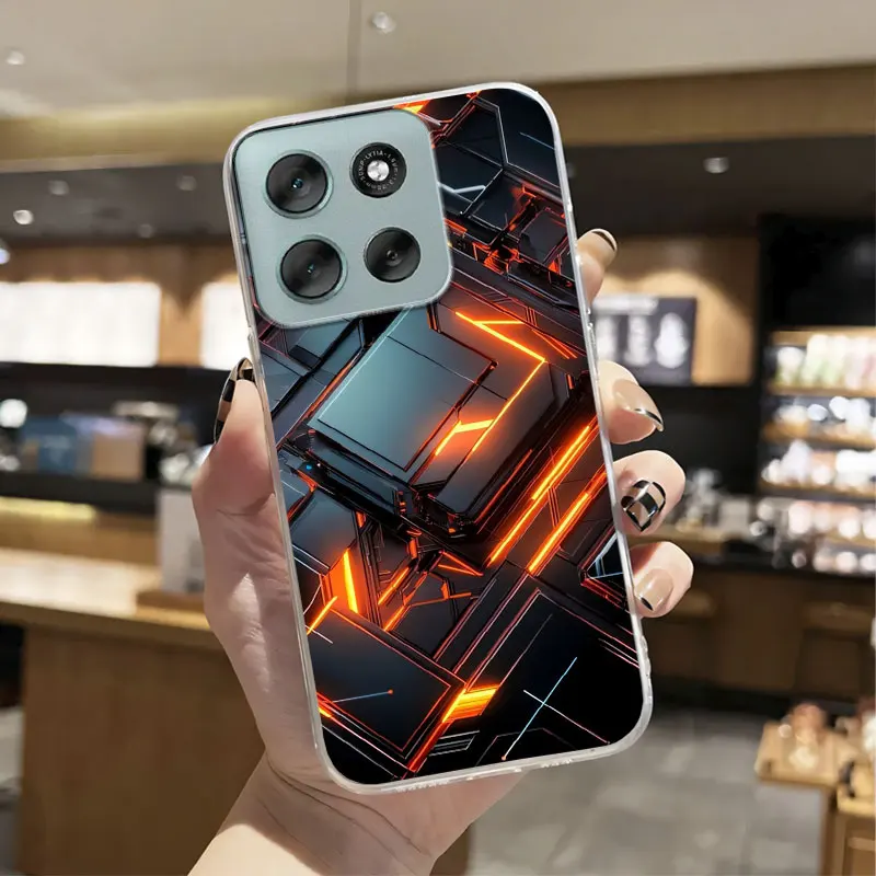 Marble Floral Clear Print Silicone Soft Phone Case