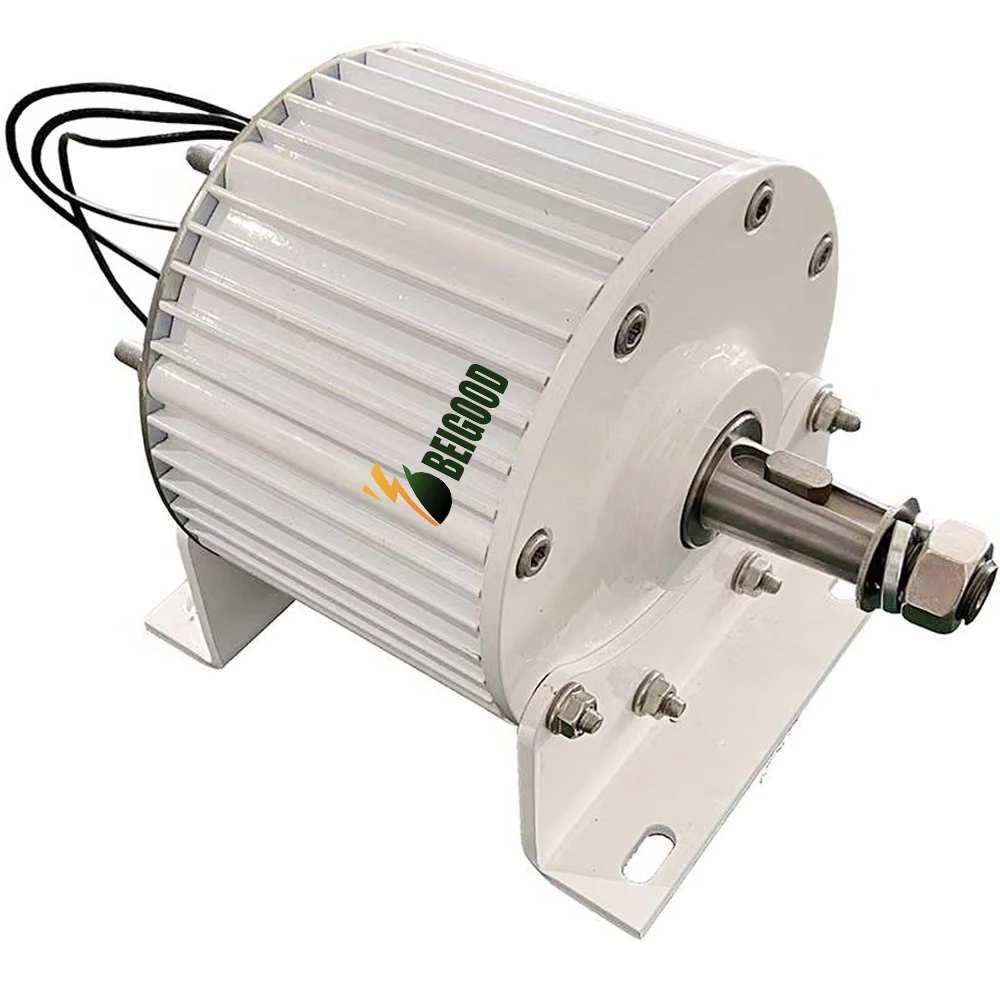 Description Picture 2 of item10KW Electric Alternator Generator Low RPM Motor Permanent Magnet Rare Earth Turbine 24V 48V 96V 110V 120V 220V 10000W With Base