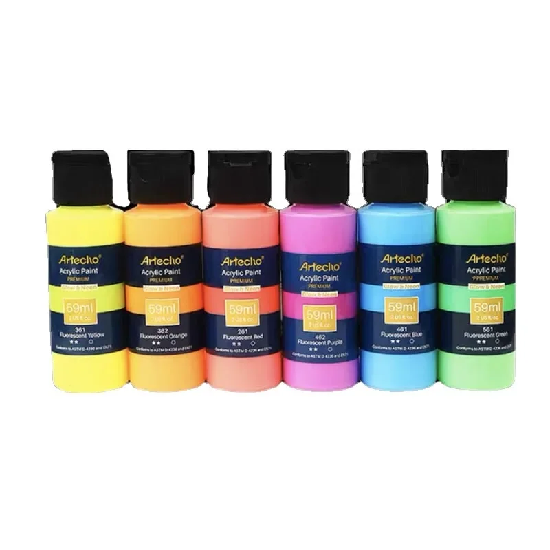 Artecho Pinturas Acrilicas 24 × 59 ml, Acrylic Paint Set