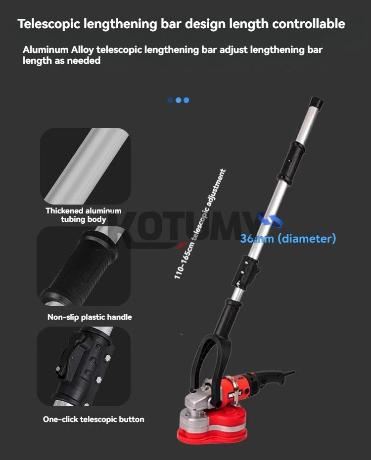 5800W Wall Grinding Machine Adjusting Speed Rough Planer Cement Concrete Floor Polishing Machine Concrete Wall Rough Grinder