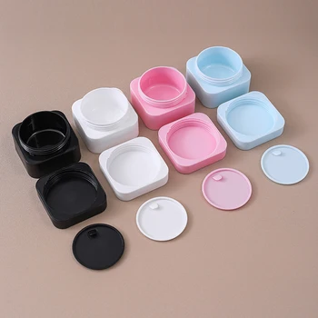 1Pcs Square Tight Waist Container Empty Travel PP Facial Cream Jar Cosmetic Plastic Box Cosmetic Refillable Bottle 10g/30g - Thumbnail 3