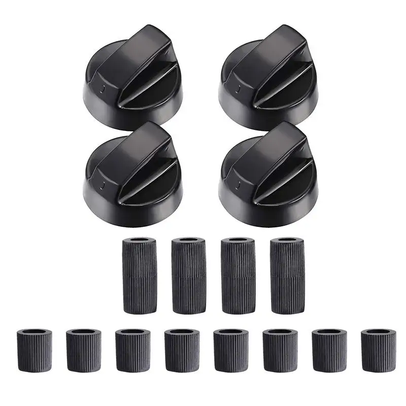 4 Sets Stove Top Control Knobs Univer-sal Thermostat Stove Button Knobs Accessories For Home Kitchen Cookers Knobs & Adapters