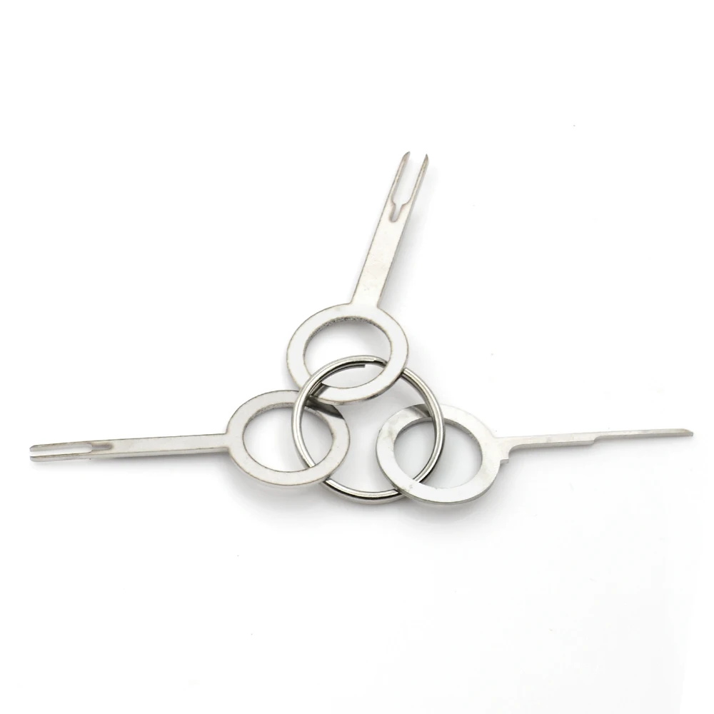 Auto Car Plug Circuit Board Wire Harness Terminal Extraction Pick Connector Crimp Pin Back Needle Remove Tool Set 3pcs terminal removal kit,car terminal extractor,terminal removal tool,car terminal puller,electrical connector pin removal kit