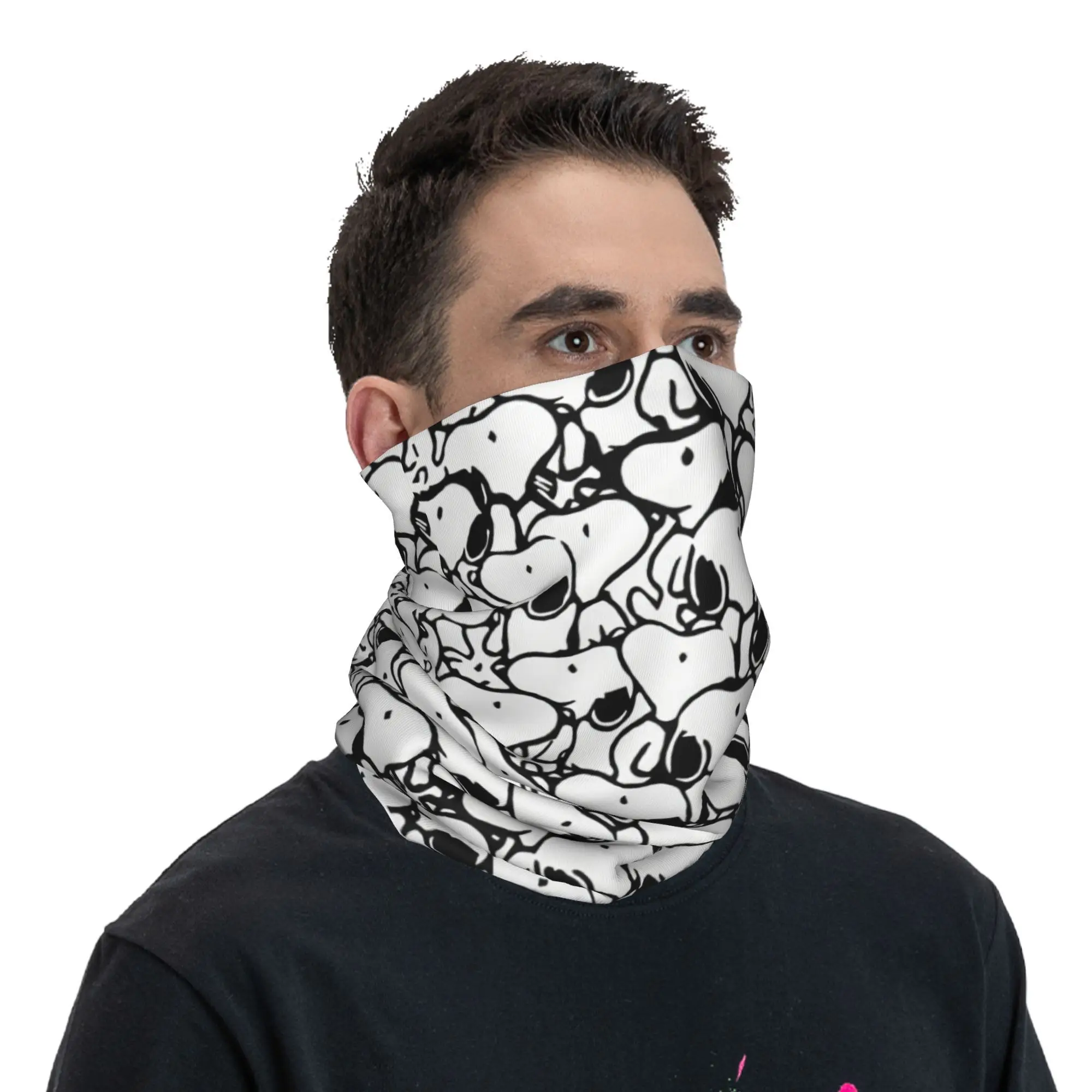Neck gaiter S-Snoopys Anime Pattern Neck Gaiter Men Women Windproof Winter Bandana Scarf Cycling