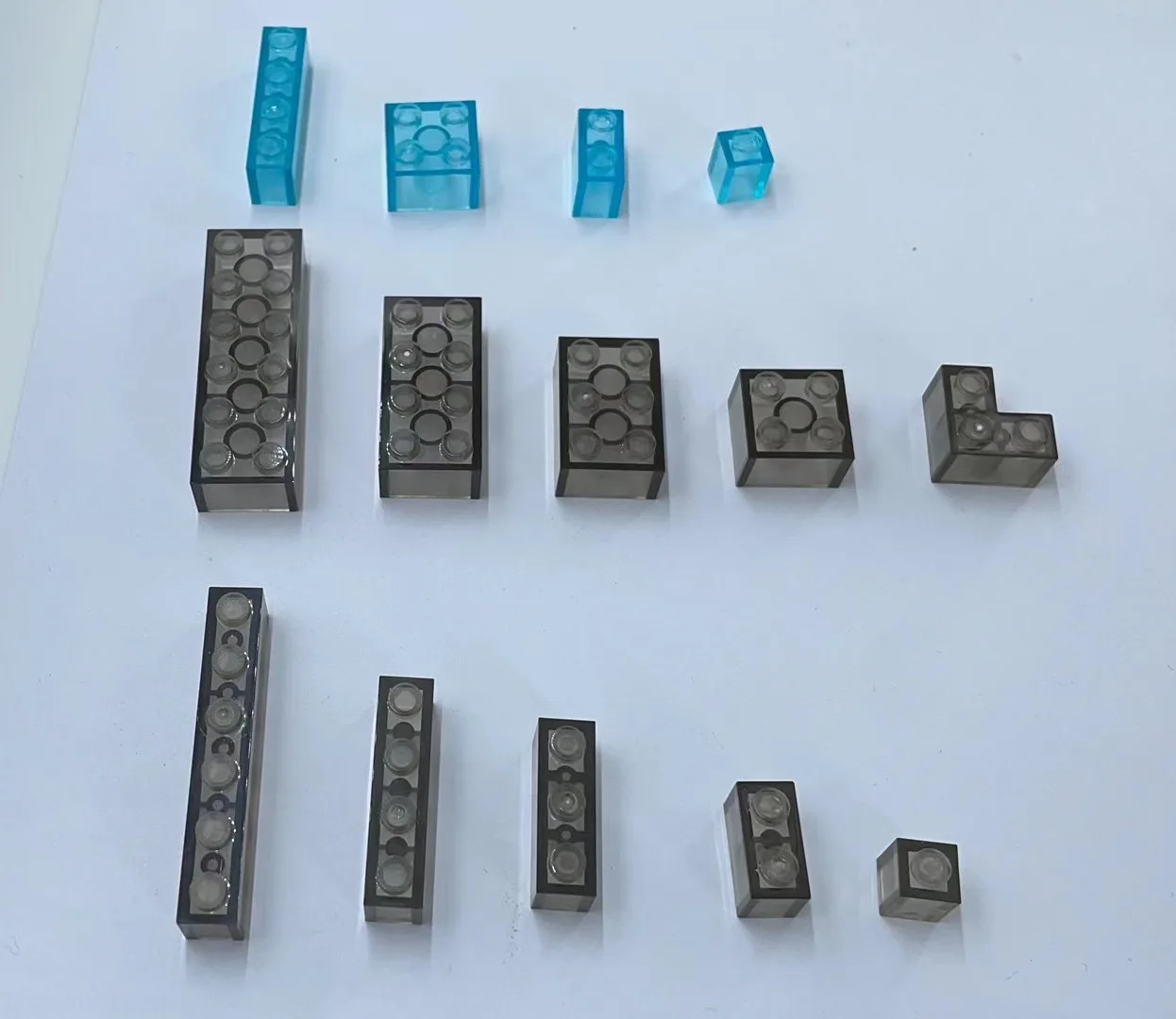 DIY 빌딩 블록 두꺼운 투명 피규어 벽돌 교육 크리 에이 티브 장난감 어린이 선물 크기 브랜드와 호환 가능