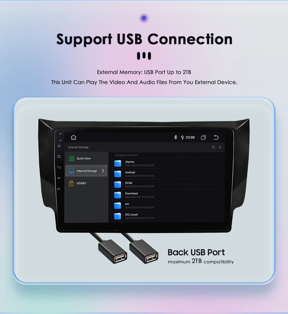 Автомагнитола Carplay Для Nissan Sentra 10,1-2013, 2 Din, Android.